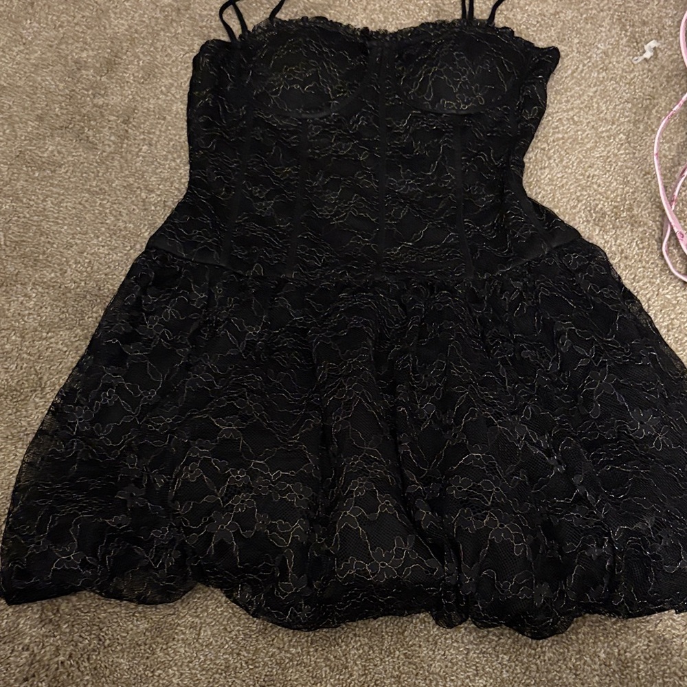 Elegant Black Lace Dress